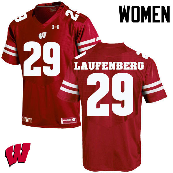 Wisconsin Badgers Women's #29 Troy Laufenberg NCAA Under Armour Authentic Red College Stitched Football Jersey JW40P50ZI